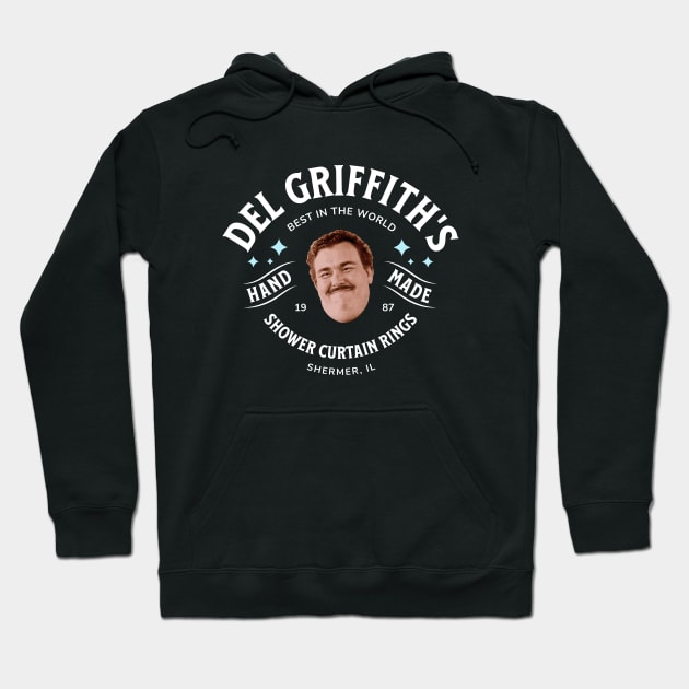 Del Griffith's Shower Curtain Rings "best in the world" Hoodie by BodinStreet